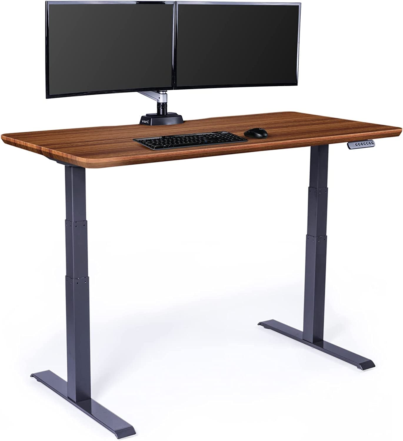 - Standing Desk Adjustable Height (60" X30')- Electric Sit-Stand Computer Desk for Work or Home Office- Dual Motor with Memory Presets- Adjustable Desk from desk- Darkwood