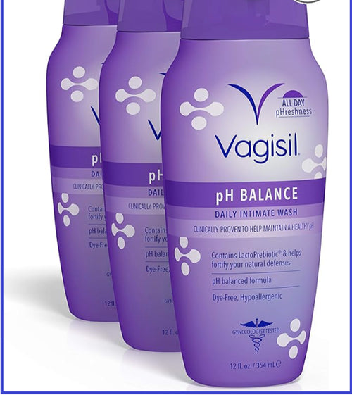 3-Pack Vagisil Ph Balanced Daily Intimate Feminine Wash, Hypoallergenic