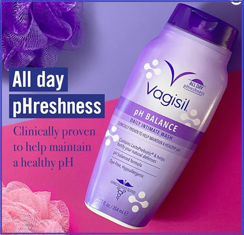 3-Pack Vagisil Ph Balanced Daily Intimate Feminine Wash, Hypoallergenic