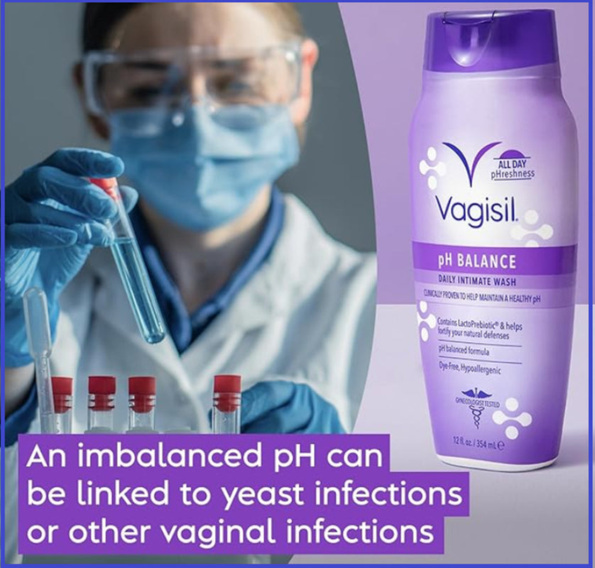 3-Pack Vagisil Ph Balanced Daily Intimate Feminine Wash, Hypoallergenic